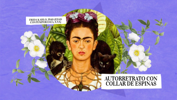 Autorretrato con collar de espinas