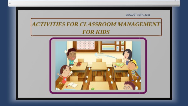 Class 7 Activities For Classroom Management