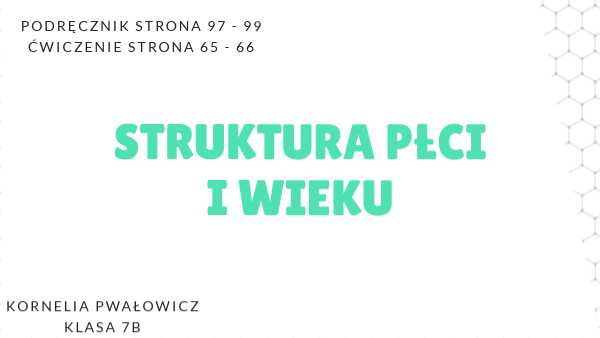 geografia - struktura płci i wieku