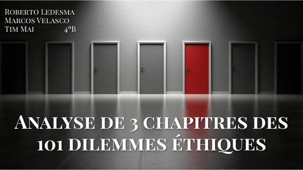 101 DILEMMES ÉTHIQUES