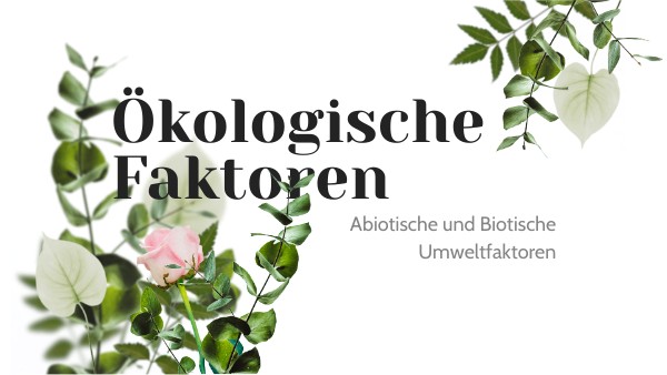 Ökologische Faktoren