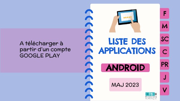 liste applications Android C2 et C3