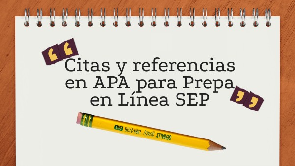 Citas y referencias APA para PL- SEP
