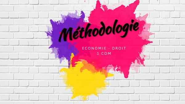 Page De Garde Eco Droit Méthodologie - Eco-Droit -1 COM