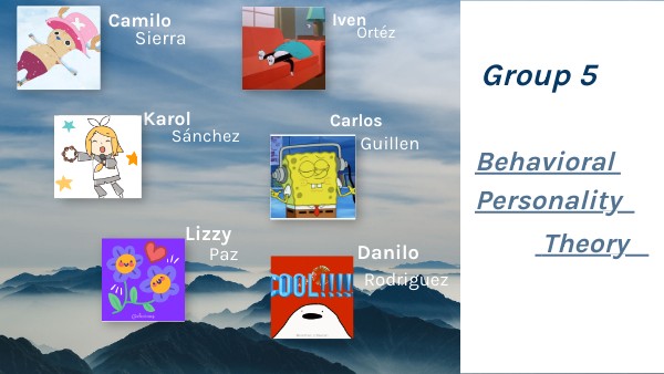 Behavior personality theory