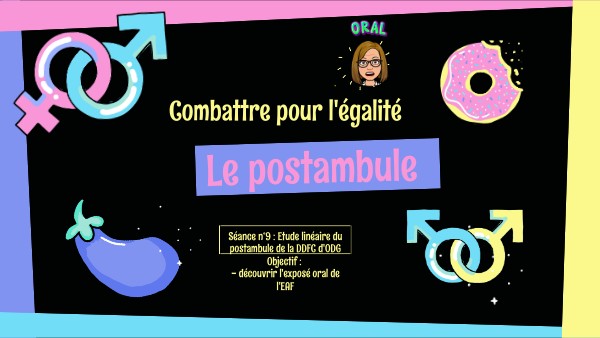 Postambule Olympe De Gouges Analyse Linéaire Pdf view.genial.ly