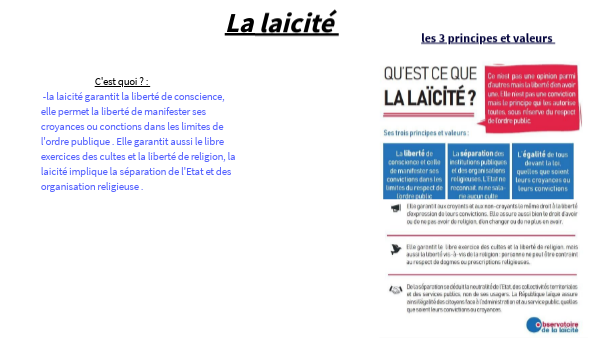 La Laicite By Leilamasset8 On Genially