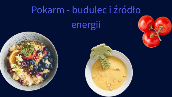 Pokarm Budulec I źródło Energii Karta Pracy Pokarm - budulec i źródło energii