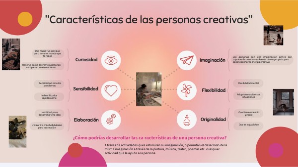 "Características de las personas creativas"