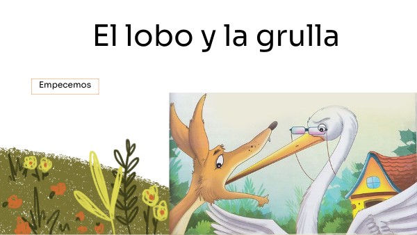 Fábula El lobo y la grulla
