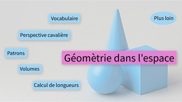 Géométrie dans l'espace 4eme