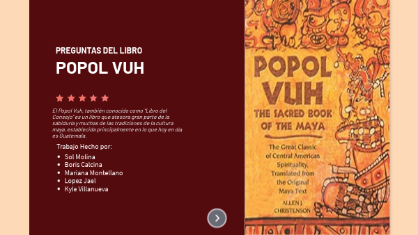REVIEW LIBRO POPOL VUH