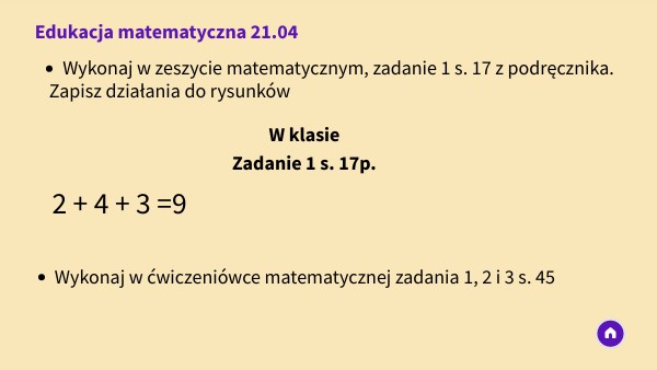 Edukacja matematyczna 21.04