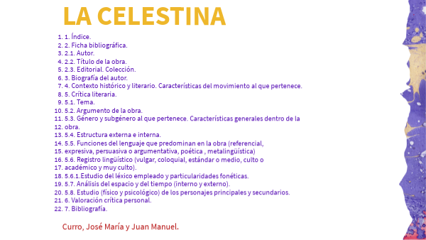 A Que Genero Literario Pertenece La Celestina