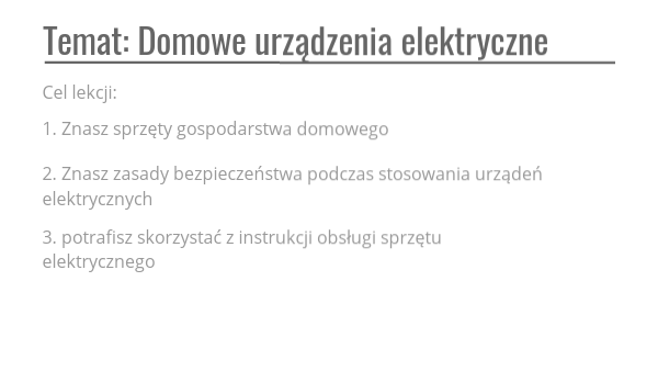 domowe urzadzenia elektryczne