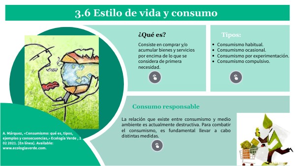 3.6 Estilo de vida y consumo