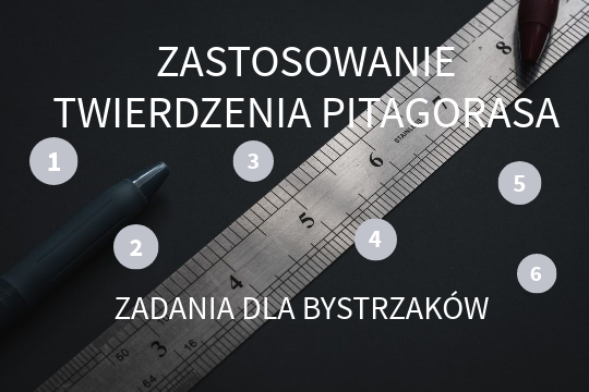 Twierdzenie Pitagorasa Sprawdzian 2 Gimnazjum TWIERDZENIE PITAGORASA - ZADANIA DLA BYSTRZAKÓW