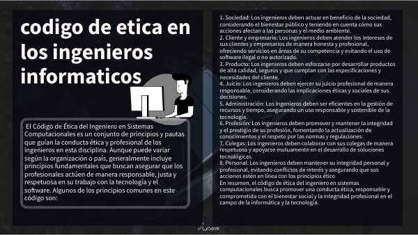etica de los ingenieros en sistemas