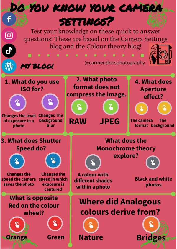 Camera Settings Quiz