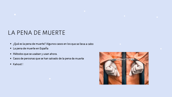 la pena de muerte