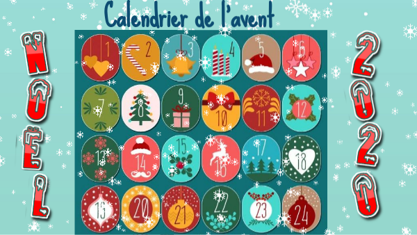Calendrier de l'avent 2020 CM2 JF