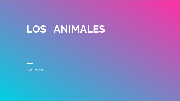 LOS ANIMALES