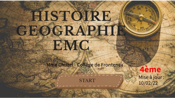 Emc Page De Garde 4ème HISTOIRE GEO EMC 4ème