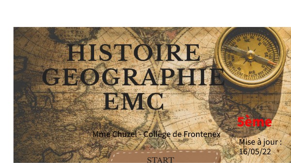 HISTOIRE GEO EMC 5ème