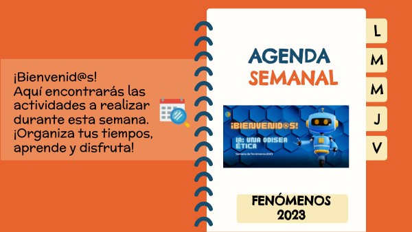 AGENDA SEMANAL-Ética
