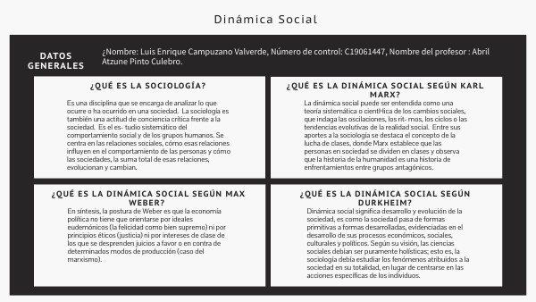En Que Consiste La Dinamica Social
