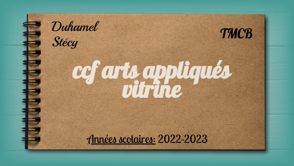 Ccf Bac Pro Dossier Arts Appliqués Page De Garde Exemple art appliques ccf