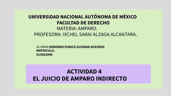 MAPA CONCEPTUAL AMPARO INDIRECTO