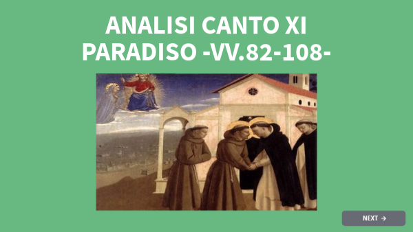 Canto XI Paradiso