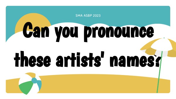 How To Pronounce These Names 
