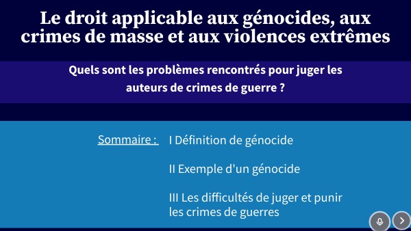 Le génocide