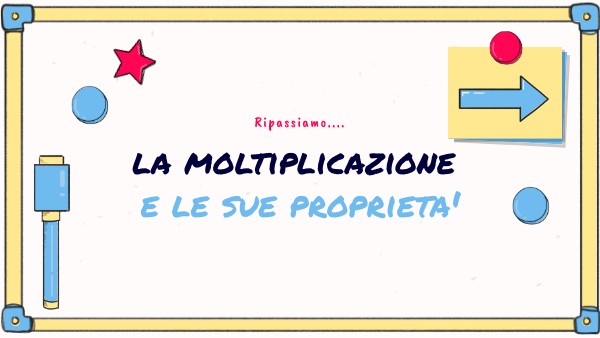 LA MOLTIPLICAZIONE
