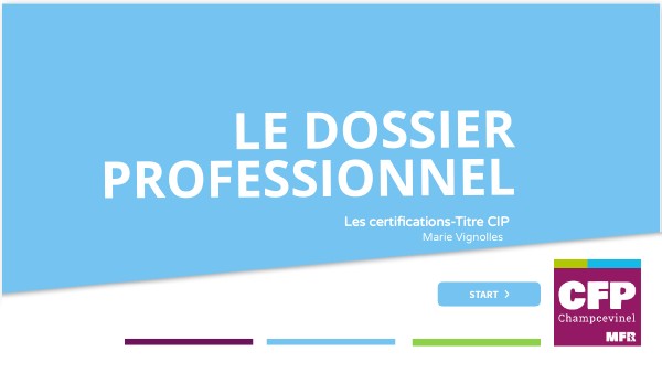 Dossier Professionnel D'assistante Maternel Page De Garde CIP_ DOSSIER_PROF