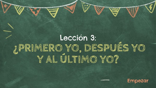 Primero Yo Despues Yo Y Al Ultimo Yo