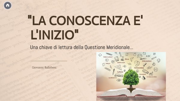 La conoscenza è l'inizio