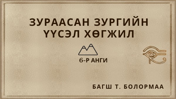 Зураасан зургийн үүсэл хөгжил 6-р анги