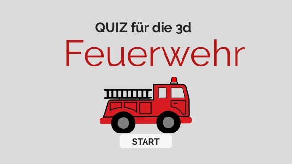 Feuerwehrquiz der 3d