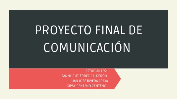 PROYECTO FINAL By Gipsy P Centeno On Genially