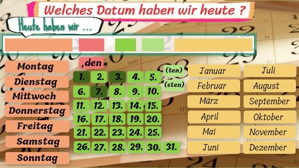 Was Für Ein Datum Haben Wir Heute