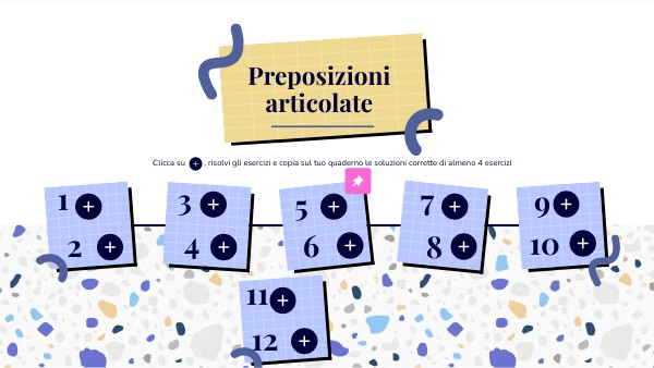 PAOLA - Esercizi preposizioni articolate
