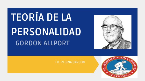 Teoría de la personalidad Gordon Allport