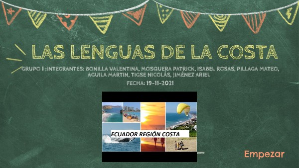 LAS LENGUAS DE LA COSTA