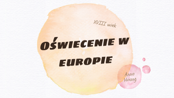 Sprawdzian Z Historii Klasa 3 Gimnazjum Oświecenie W Europie - Oświecenie w Europie