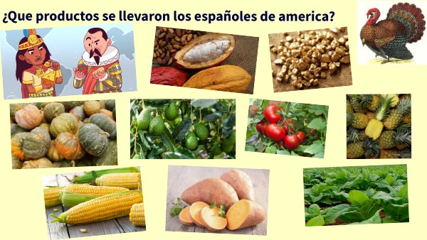 Productos de américa a Europa.