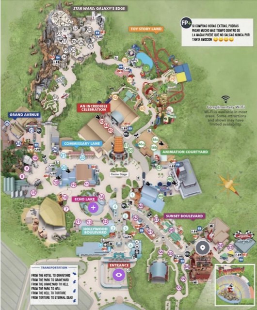 Fantasyland Park Map