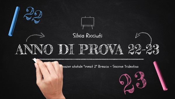 Presentazione anno di prova